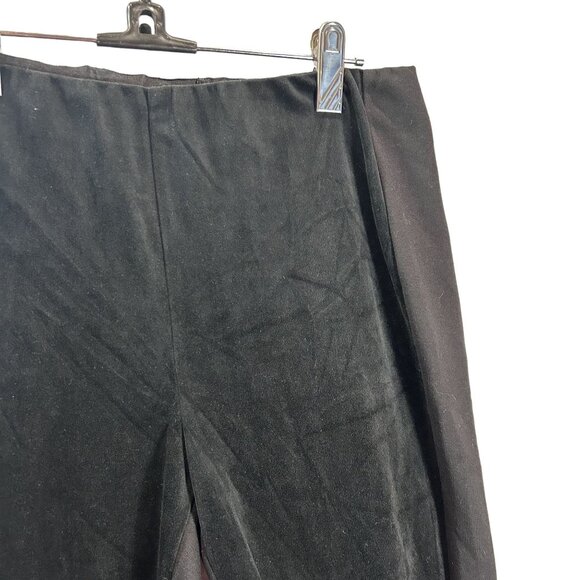 ETC Womens Black Leggings Pants Size 4 - Velvet Suede Texture Spandex Blend - Picture 11 of 12